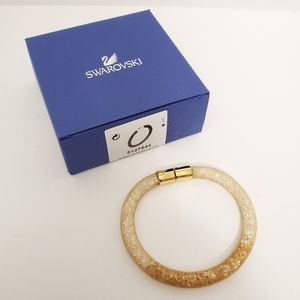 Swarovski stardust golden gradient single bracelet